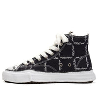 Maison MIHARA YASUHIRO PETERSON OG Sole MY Printed High-top Sneaker 'Black' M04FW701-BLK