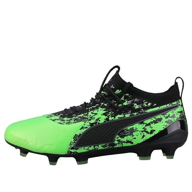 PUMA One 19.1 FG AG 'Black Green Gecko' 105479-04