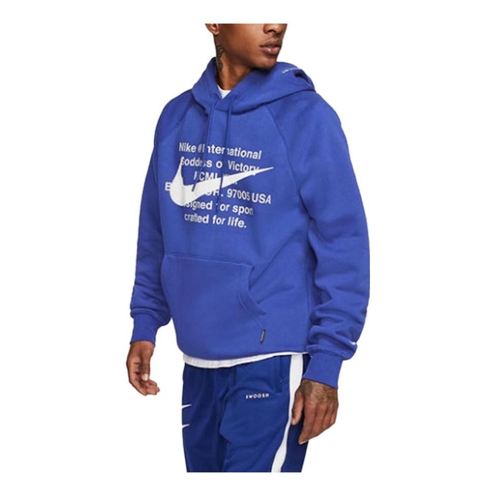 Nike NSW Sportswear Swoosh Pullover Hoodie 'Deep Royal Blue' CJ4861-455