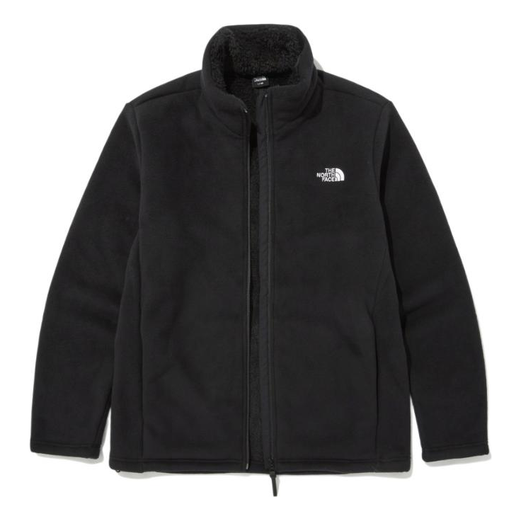 THE NORTH FACE SS22 Logo Fleece Jacket 'Black' NJ4FN60A