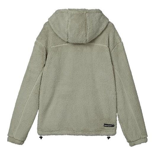 Skechers Faux Lambswool Warm Casual Jacket 'Olive Green' L122U267
