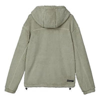 Skechers Faux Lambswool Warm Casual Jacket 'Olive Green' L122U267