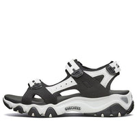 (WMNS) Skechers D Lites 2.0 Sandals 'Black White' 32999-BKW