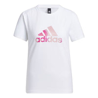 (WMNS) adidas Fi Foil Tee Printing Round Neck Sports Short Sleeve White T-Shirt GP0699