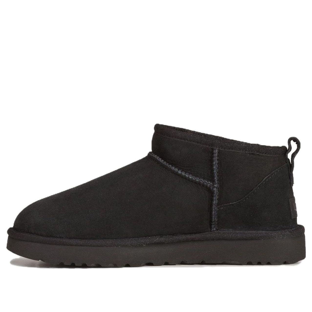 (WMNS) UGG Classic Ultra Mini Fleece Lined Brown 'Black' 1116109Y-BLK