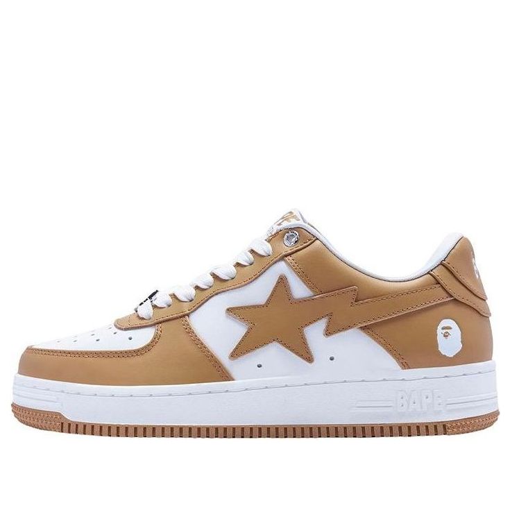 A BATHING APE STA Leather 'Beige' 1I70-191-007-BEIGE