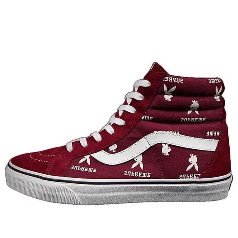Vans x Supreme x Playboy SK8-Hi Shoes 'Red White' VN-0TVMD7P