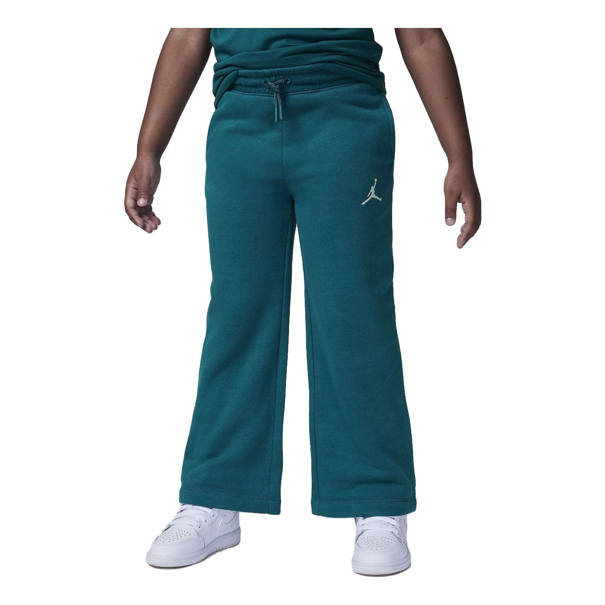 (GS) Air Jordan Icon Play Wide Leg Pants 'Green' 35C392-U9C