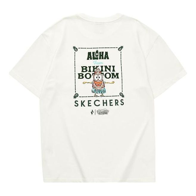 Skechers x SpongeBob Graphic T-Shirt 'White Green' L222M069-0074