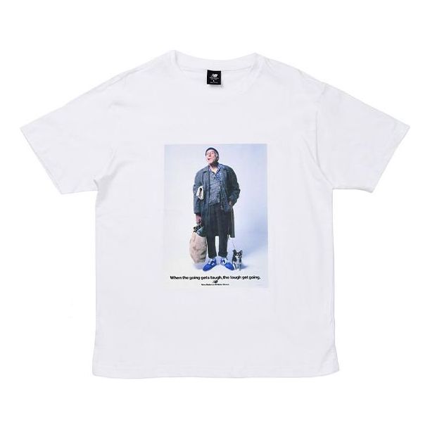 New Balance Essentials Grandpa T-shirt Asia Sizing 'White' AMT21569-WT