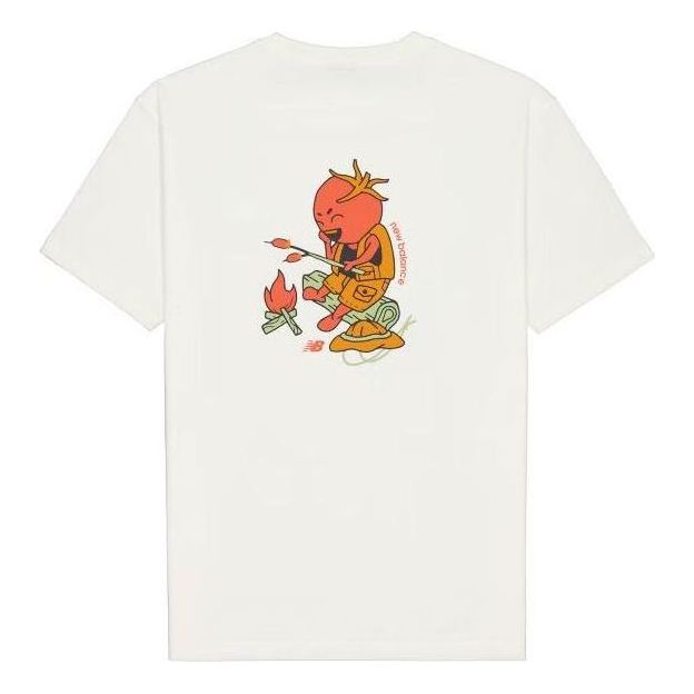 New Balance Graphic Print T-Shirt Asia Sizing 'White' AMT41363-CIC