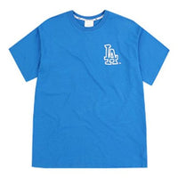 MLB Popcorn Series Los Angeles Dodgers Printing Short Sleeve Unisex Blue 31TSSJ931-07U