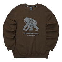 Skechers Casual Graphic Crew Sweater 'Brown Grey' L423U074-02Z9
