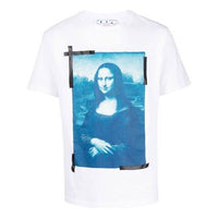 Off-White SS22 Character Printing Round Neck Short Sleeve Pullover Ordinary Version White OMAA027C99JER0060145