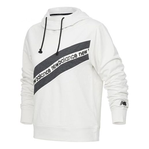 (WMNS) New Balance Relentless Terry Layer Hoodie Asia Sizing 'White Grey' AWT21179-SST