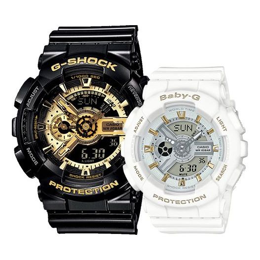 CASIO Baby-G 'Black & White' GA-110GB-1APR+BA-110GA-7A1PR