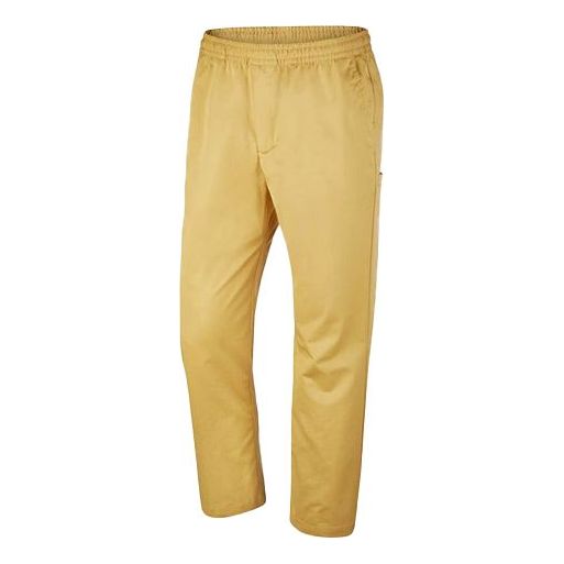 Nike Solid Color Cozy Skateboard Casual Pants Gold BV0901-723