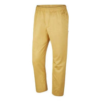 Nike Solid Color Cozy Skateboard Casual Pants Gold BV0901-723