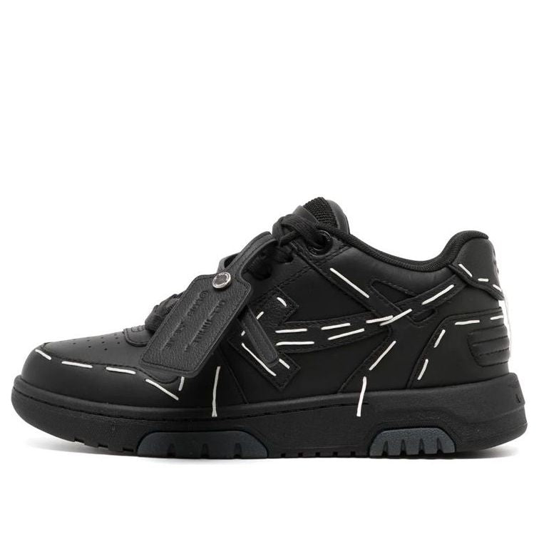 (WMNS) Off-White Out Of Office Low Sartorial Stitching 'Black White' OWIA259S23LEA0101010