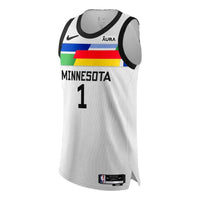 Nike x NBA MINNESOTA Edwards Jerseys T-Shirts 'White' DQ0252-100