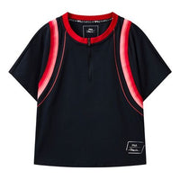 (WMNS) FILA x 3.1 phillip lim Crossover Stripe Round Neck Cardigan Short Sleeve Blue F11W126105F-NV