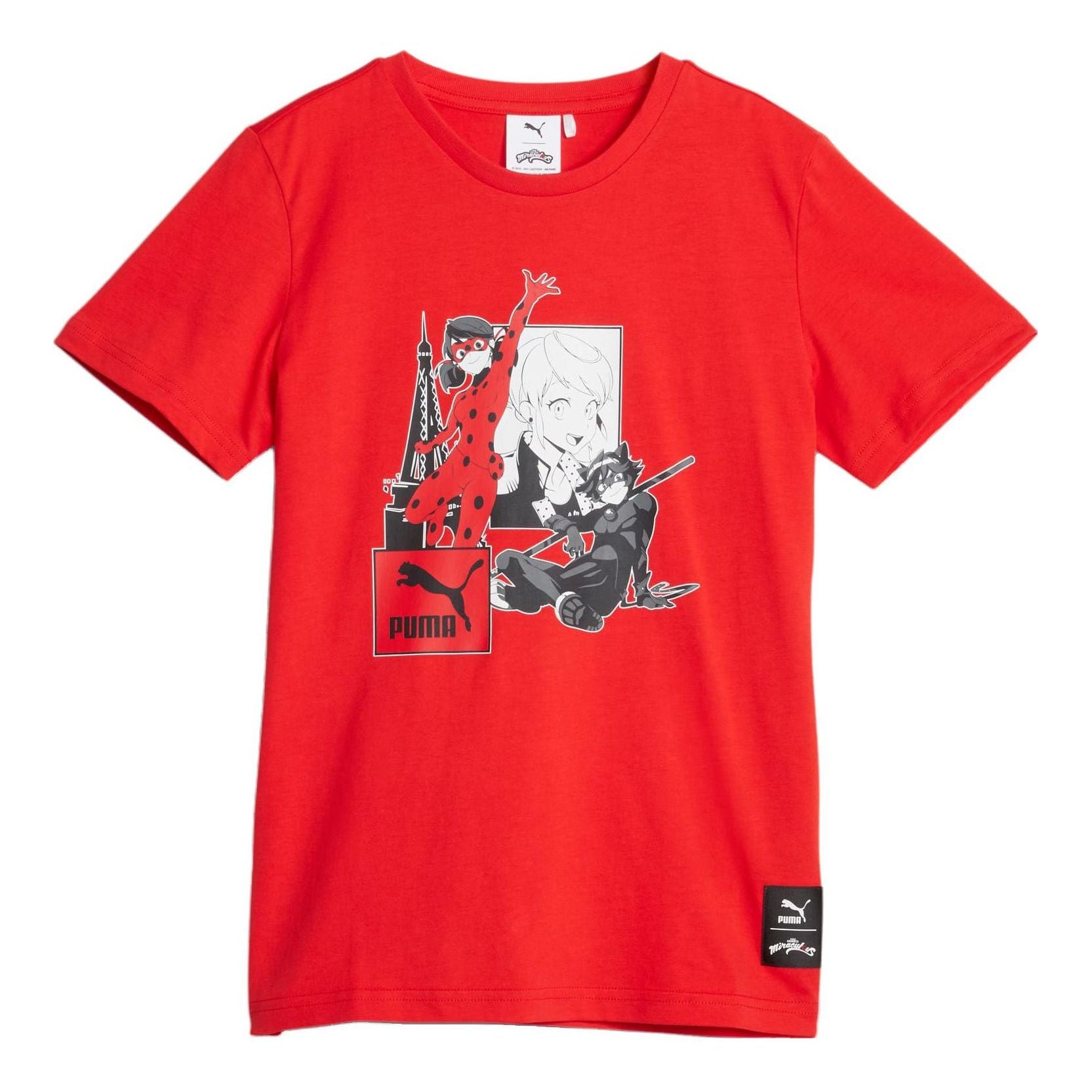 (GS) PUMA x MIRACULOUS Youth Tee 'Red' 621855-20
