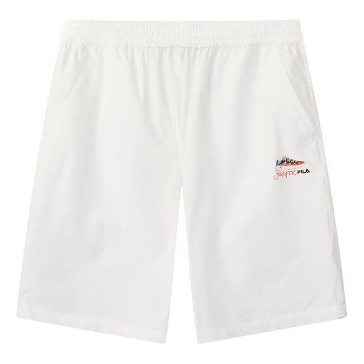 FILA Jagger Shoe Logo Printing Shorts White F11M028822F-WT