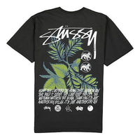 Men's Stussy Bloom Tee Flowers Short Sleeve Black 1904521-0001