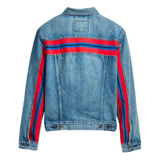 Levis Chest Pocket Lapel Denim Jacket For Men Blue 67783-0000