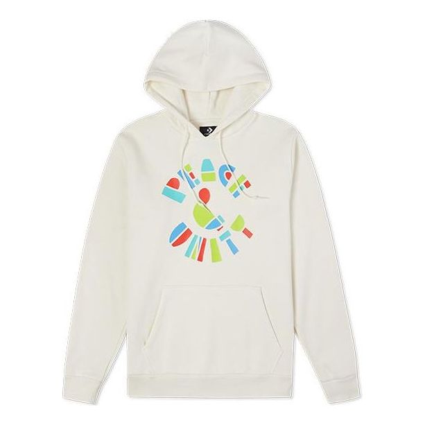 Converse Peace & Unity Recycled Pullover Hoodie Asia Sizing 'Egret' 10022298-A02