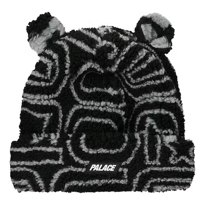 Palace Joyrex Fleece Ears Beanie 'Black' P25BN037