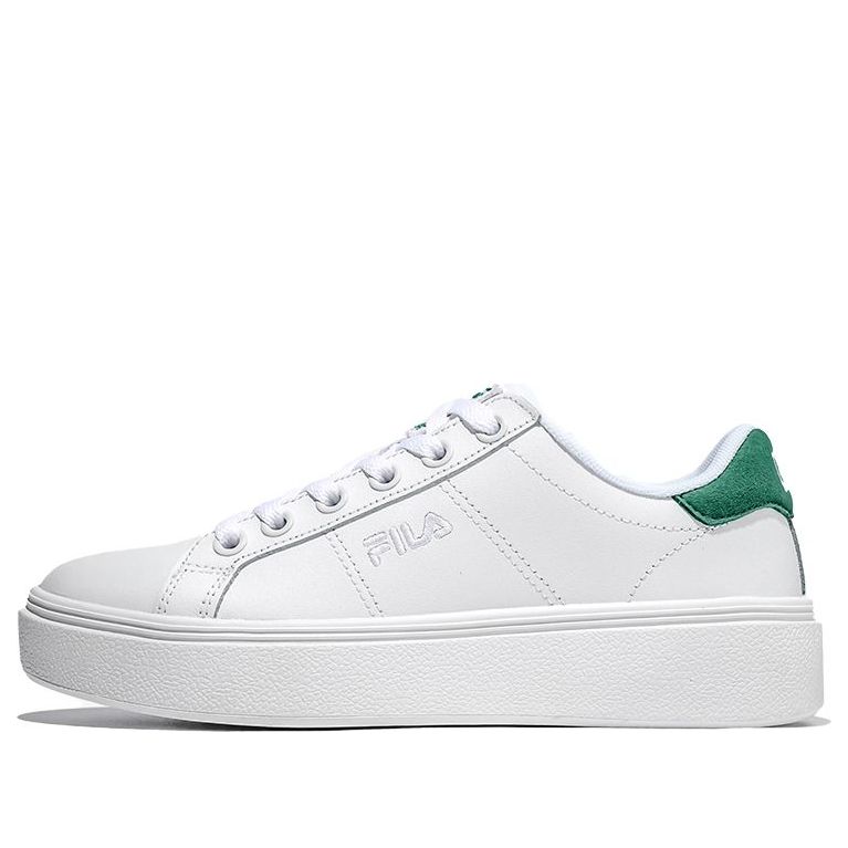 FILA Stylish Low Top Casual Skate Shoes Unisex White Green Korean Version 'White Green' 1TM01397E_143