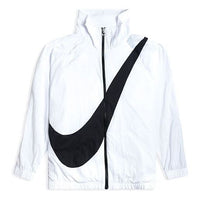 Nike Sportswear Woven Swoosh Jacket Large Logo Sports US Edition White BV3685-100