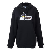 (WMNS) Alexander McQueen Cotton Hoodie Black 481637-RNJ68-1000