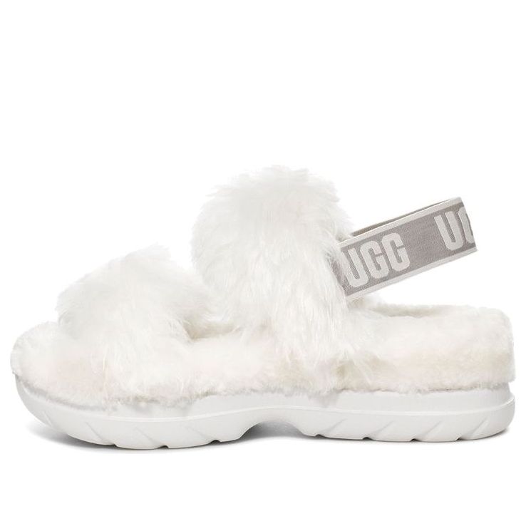 (WMNS) UGG Fluff Sugar Sandal 1119999-WHT