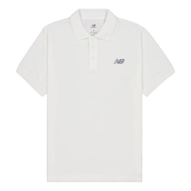New Balance Cotton Polo T-shirt Asia Sizing 'White' MT41503-WT