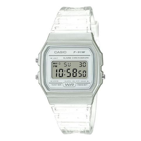 Casio Retro Fashion Analog-Digital Watch 'White' F-91WS-7JH