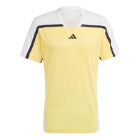 adidas Tennis HEAT.RDY Pro FreeLift T-shirt Asia Sizing 'Yellow White' IS8966