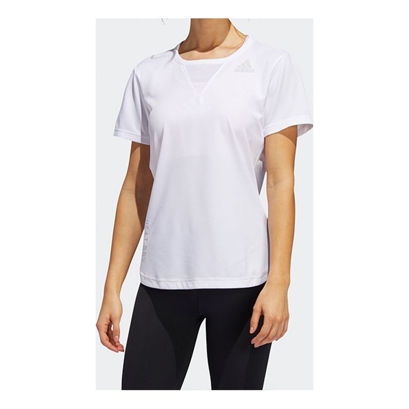 (WMNS) adidas Trg Tee H.rdy Sports Short Sleeve White FK9614