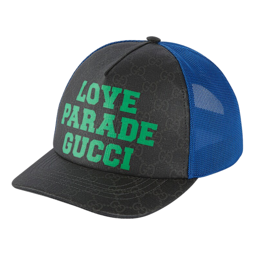 Gucci GG 'Love Parade' Baseball Hat 'Black Blue' 696849-4HAQS-1068