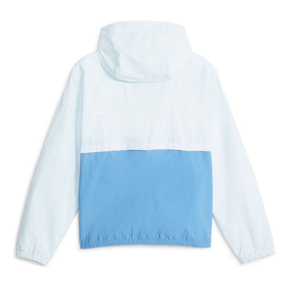 (WMNS) PUMA Oversized Hooded Windbreaker Jacket 'Blue' 675372-27