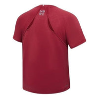 (WMNS) New Balance Sports Running Round Neck Short Sleeve Red AWT03261-NCR