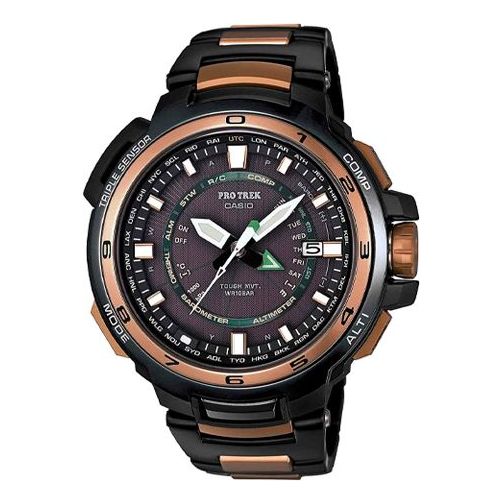 CASIO Quartz Waterproof Sports Mens Black/Gold Analog PRX-7000GF-1JR