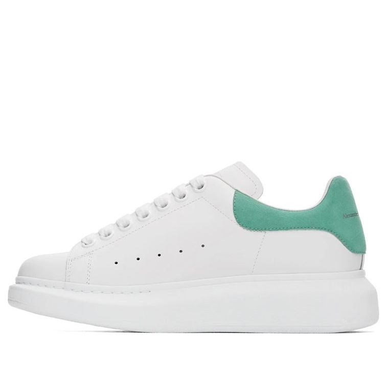 (WMNS) Alexander McQueen Low-Top Larry Sneakers 'White Green' 553770WHGP79462