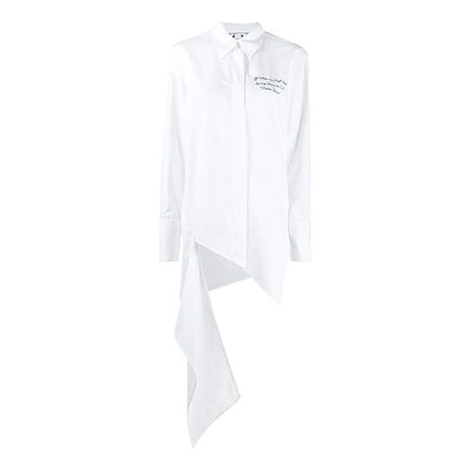 (WMNS) Off-White SS20 Meteor Shower Draped Shirt OWGA074S20FAB0010110