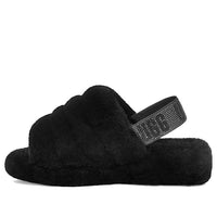 (WMNS) UGG Fluff Yeah Bling Slipper 'Black' 1116071-BLK