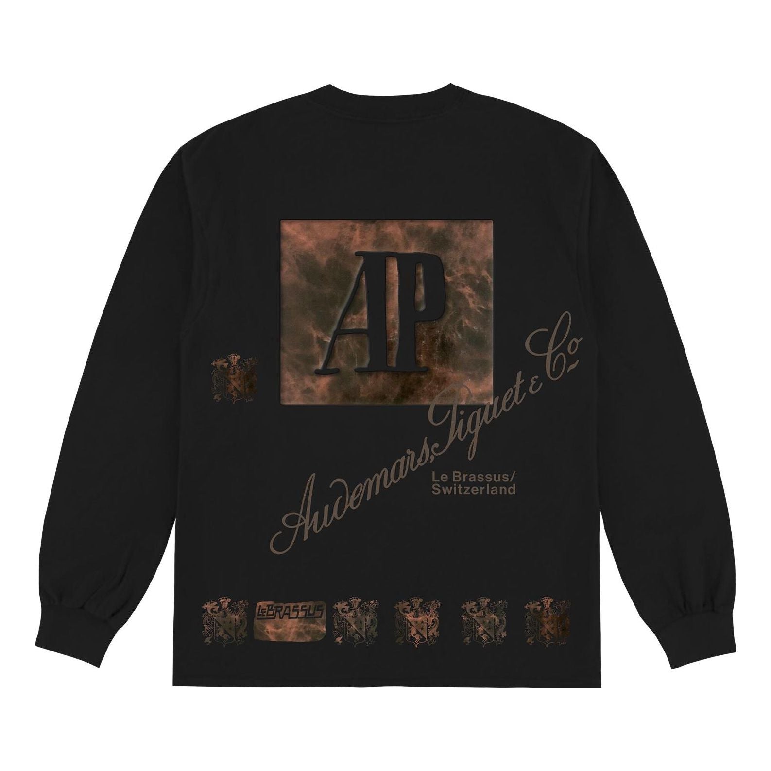 Travis Scott CJ x Audemars Piguet Le Brassus Long Sleeve T-Shirt 'Black' CJAP-LS07