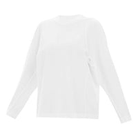 (WMNS) Y-3 Logo Pattern Loose Round Neck Long Sleeves White T-Shirt GK4474