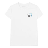 (WMNS) FILA Printing Pure Cotton Round-neck White F11W128106F-WT