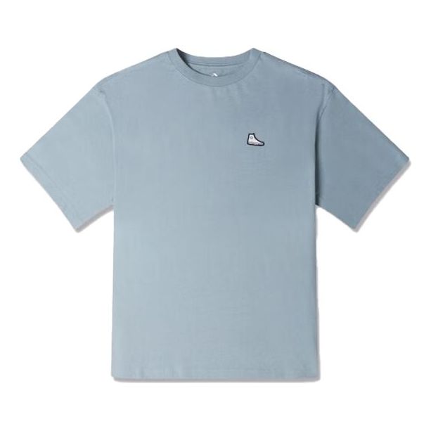 Converse Go-To Sneaker Patch T-Shirt Asia Sizing 'Tidepool Grey' 10025397-A08